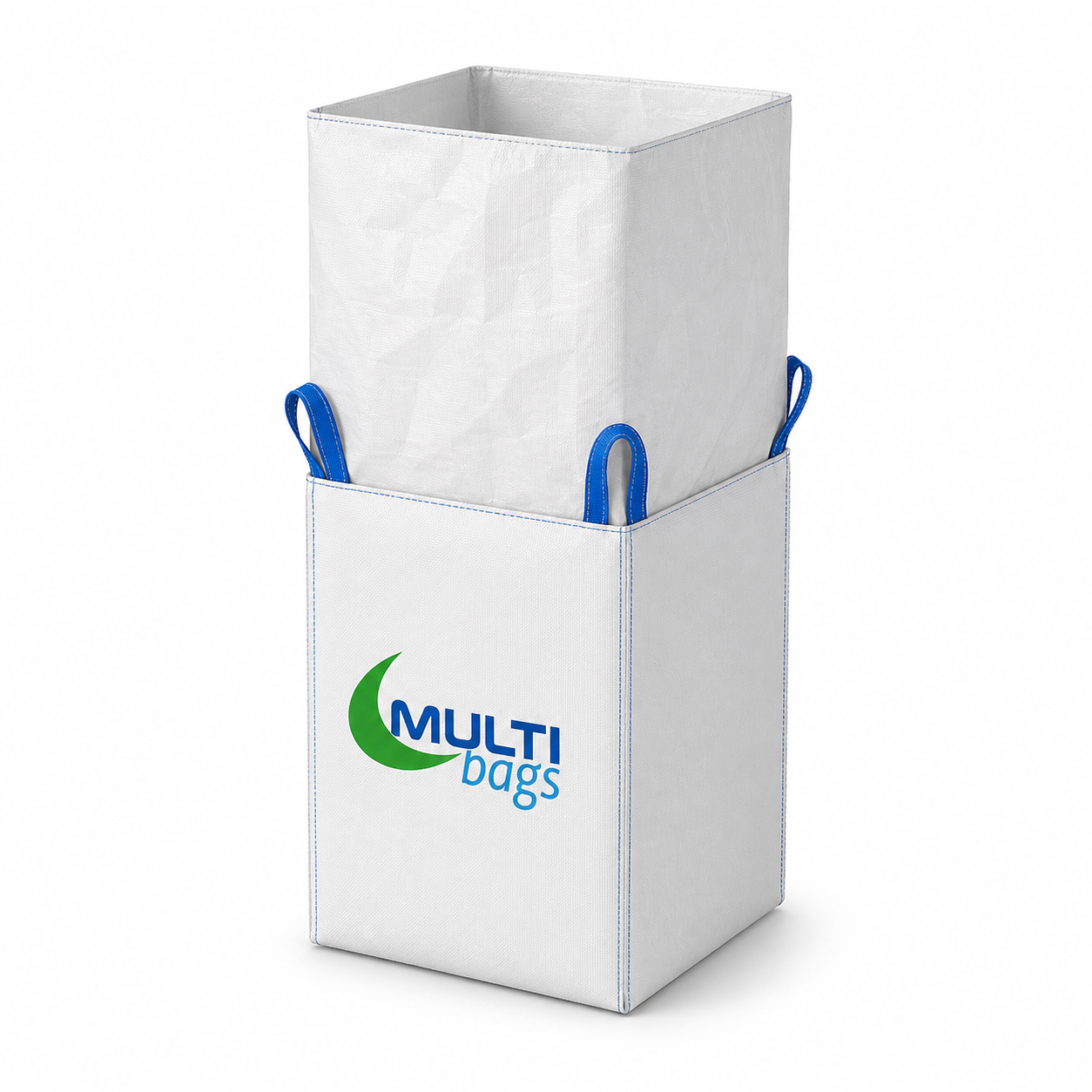 Big bag com fundo liso e saia de fechamento